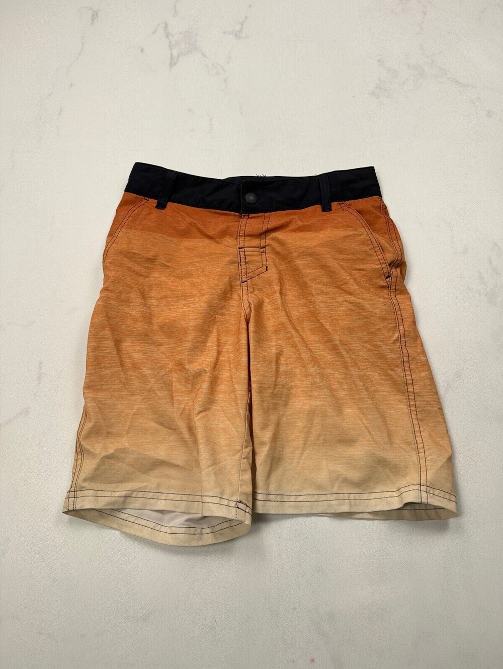 Art Class Boardshorts Orange 90s Weekend Ready - Boys 12